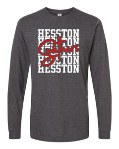 2. Heather Charcoal Long Sleeve T-Shirt (Adult) {H.El.P.}