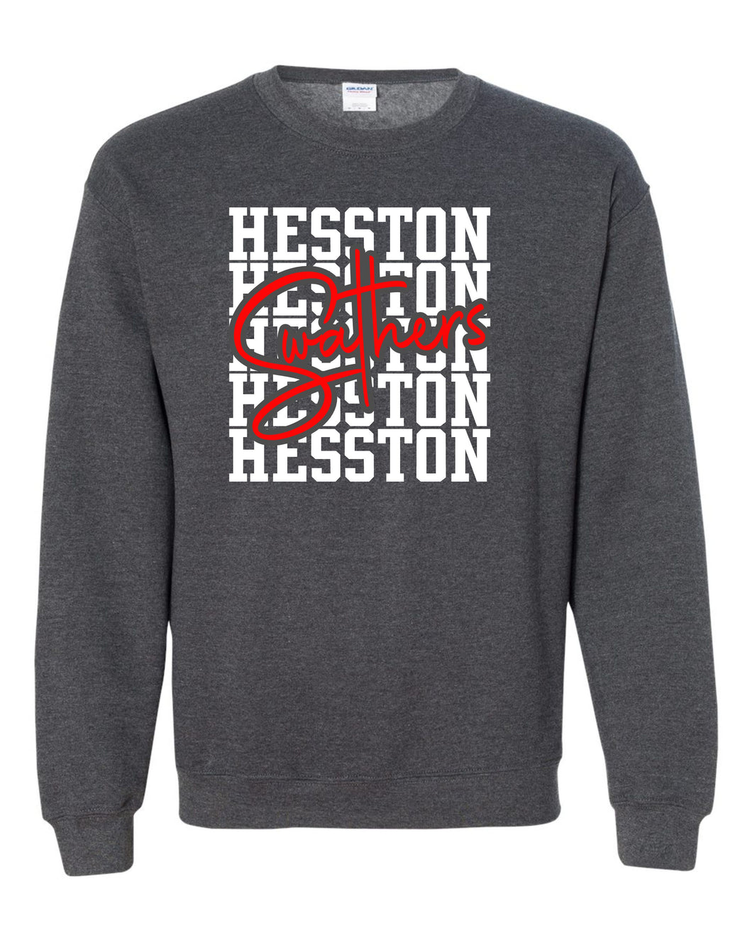 2. Dark Heather Gildan Crewneck (Youth & Adult) {H.El.P.}