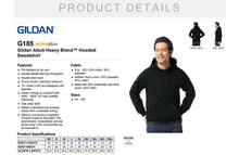 Load image into Gallery viewer, Gildan Hooded Sweatshirt (Youth &amp; Adult)